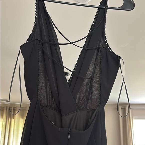 Elegant Black Sheer jumpsuit - Picture 3 of 4